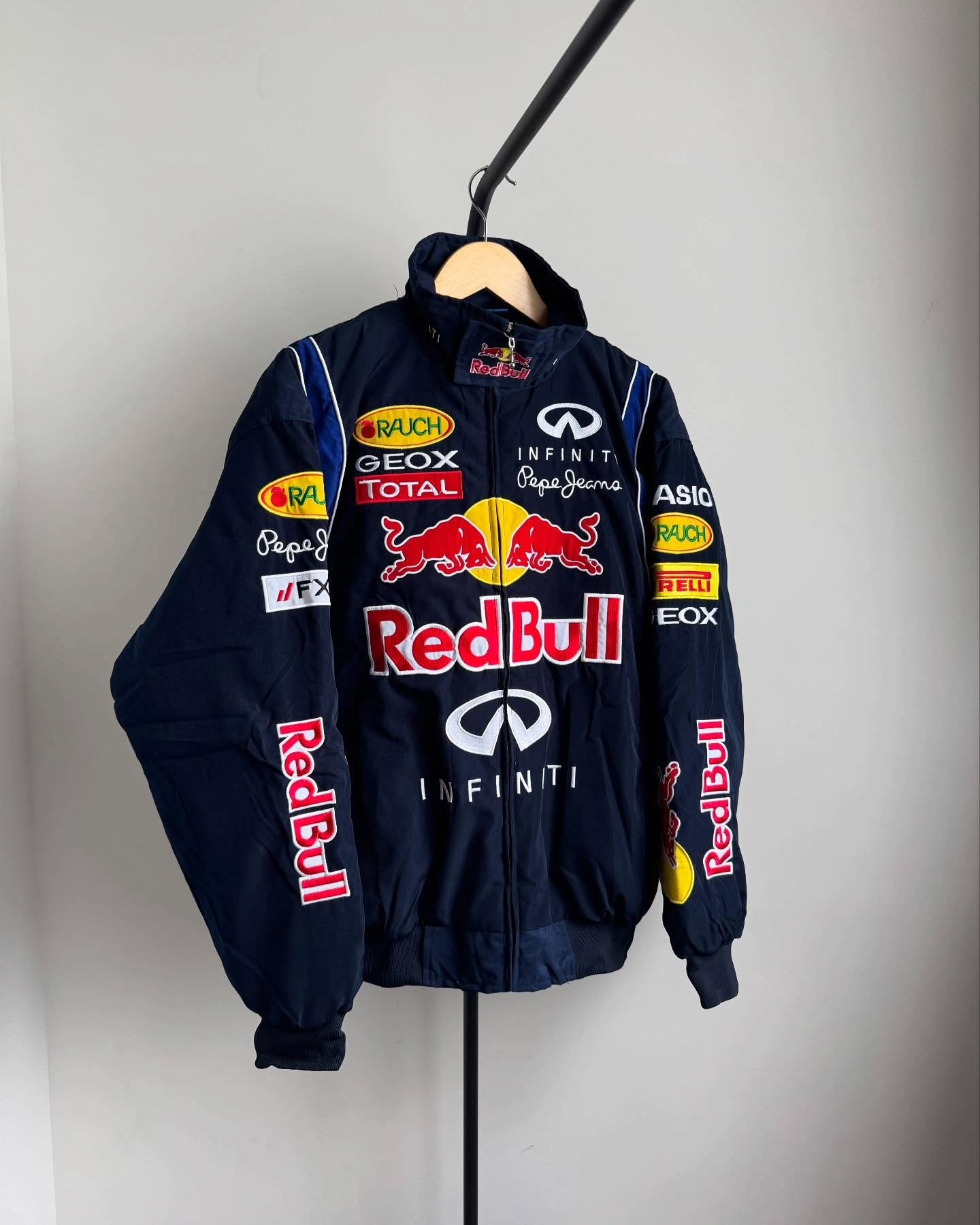 Red Bull Racing Inspired Jacket – Trendy DTF Printed Fashion Wear