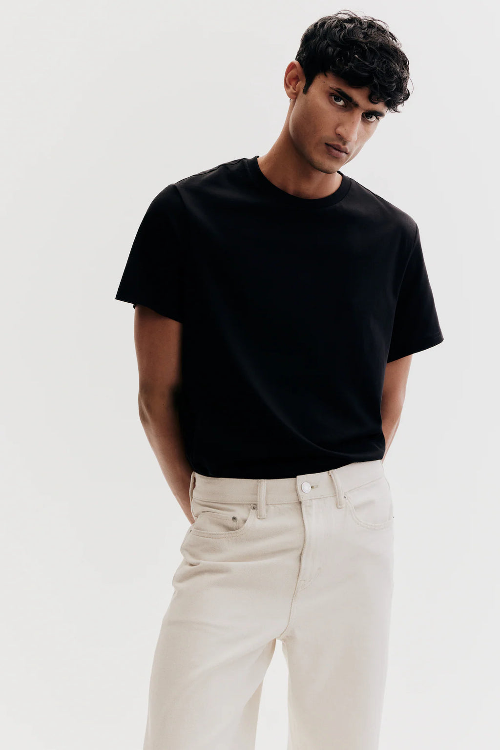 Classic Black Regular Fit Cotton T-Shirt