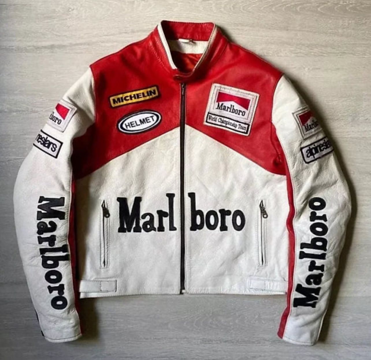 Marlboro Racing Jacket – Vintage F1 Motorsport Leather Jacket