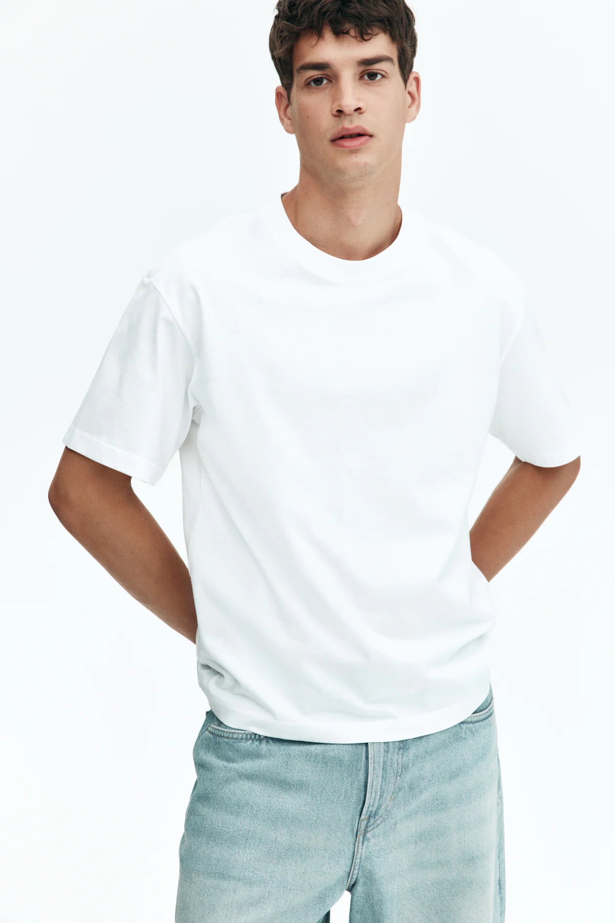 Classic Loose Fit Cotton T-Shirt – White