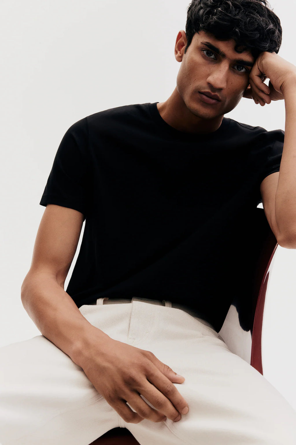 Classic Black Regular Fit Cotton T-Shirt