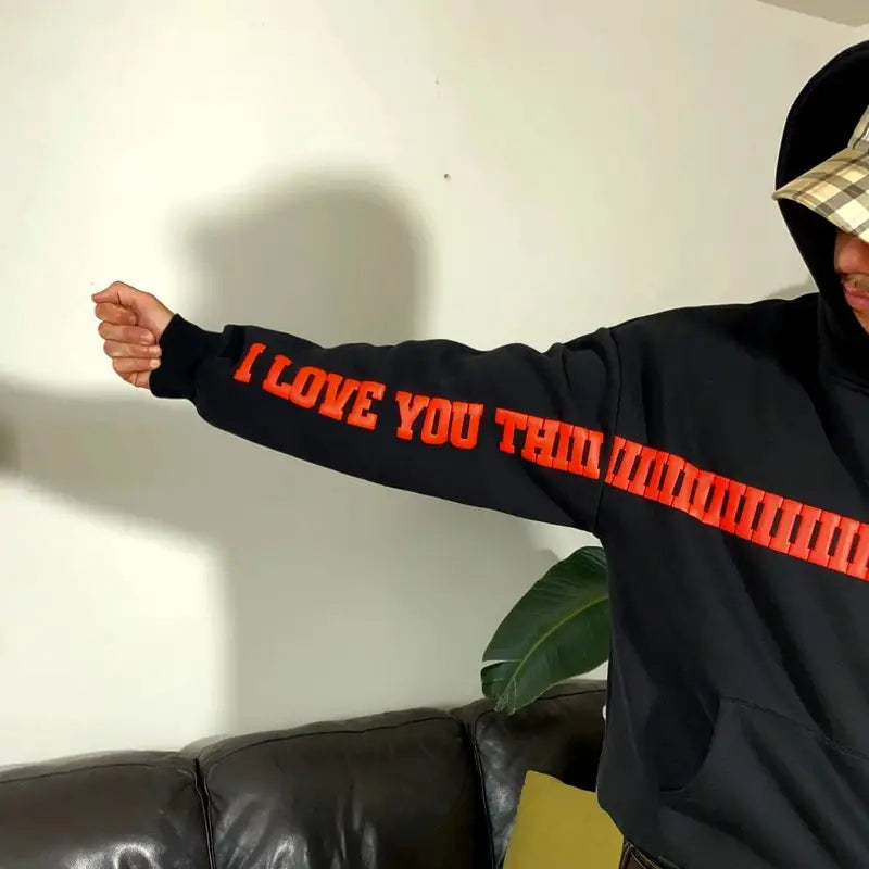 “I Love You This Much Hoodie – Cozy Statement Streetwear”