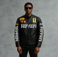 Ferrari F1 Black Moto Jacket – Premium Racing Style