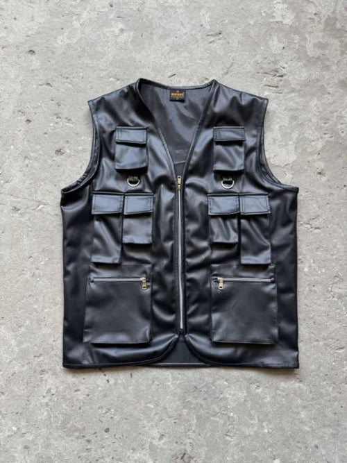 Urban Combat Tactical Leather Vest