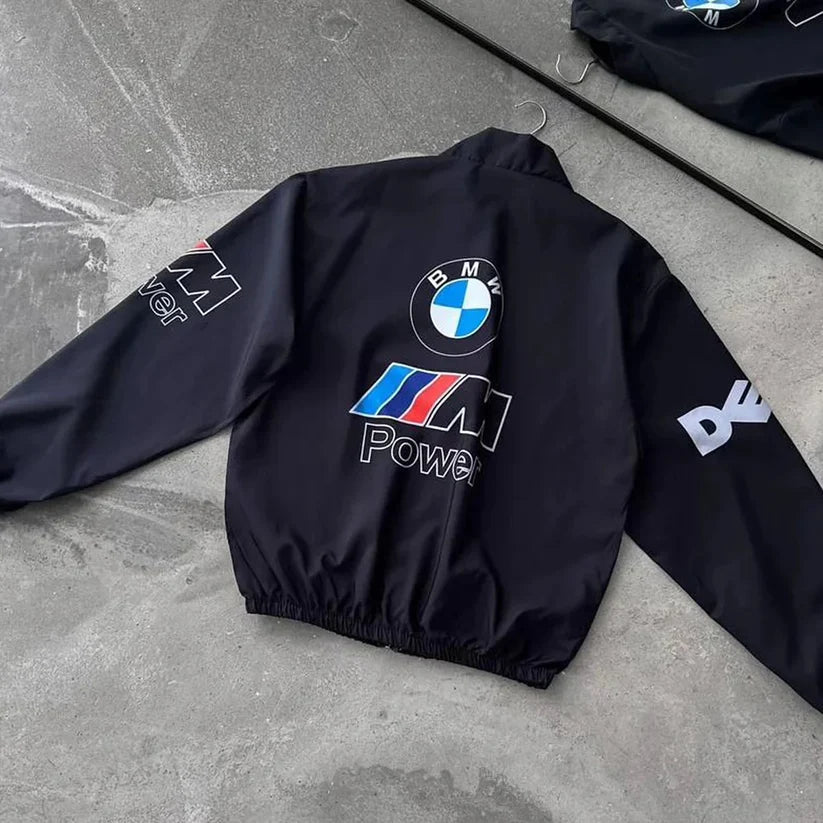 BMW Racing Jacket – Black Dynamic DTF Edition