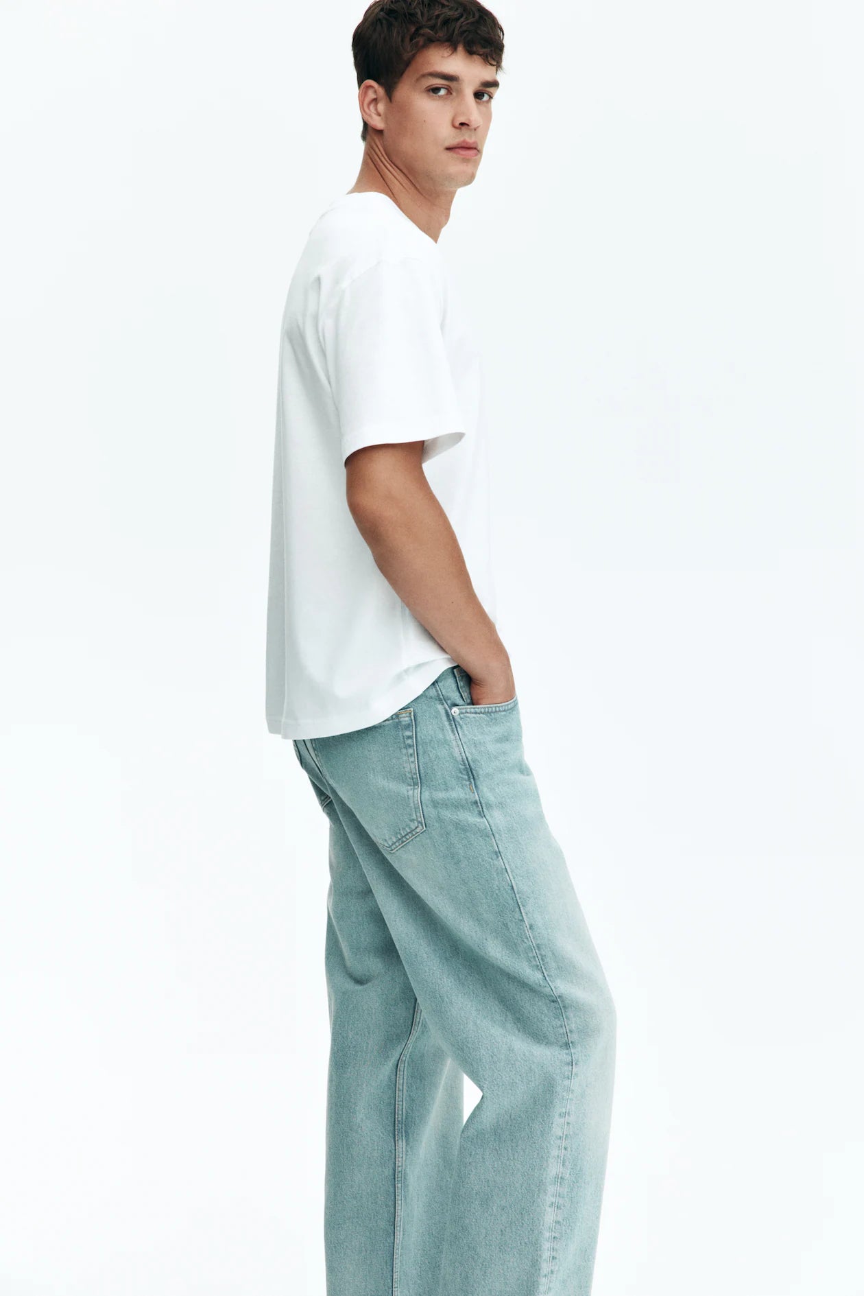 Classic Loose Fit Cotton T-Shirt – White