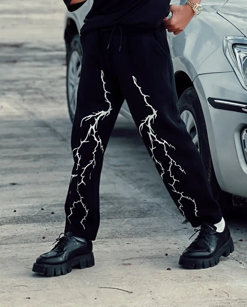 Lighting thunder Aesthetic Baggy Track Pant