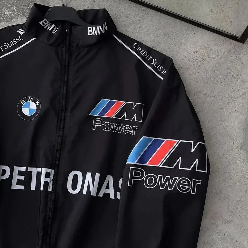 BMW Racing Jacket – Black Dynamic DTF Edition