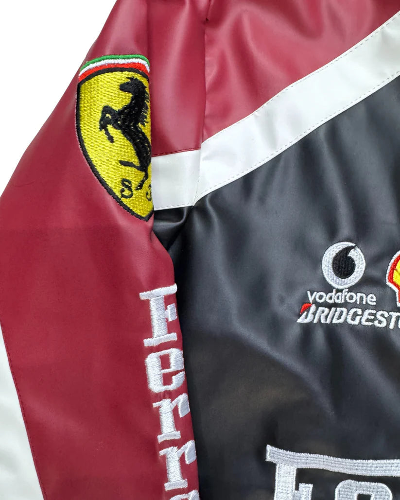 Ferrari F1 Leather Jacket – Premium Motorsport Streetwear