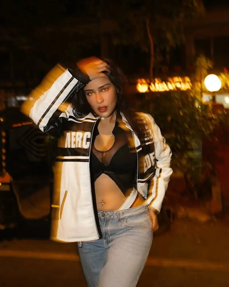 Urbon Cloth Mercedes Leather Jacket – Bold Racing-Inspired Style