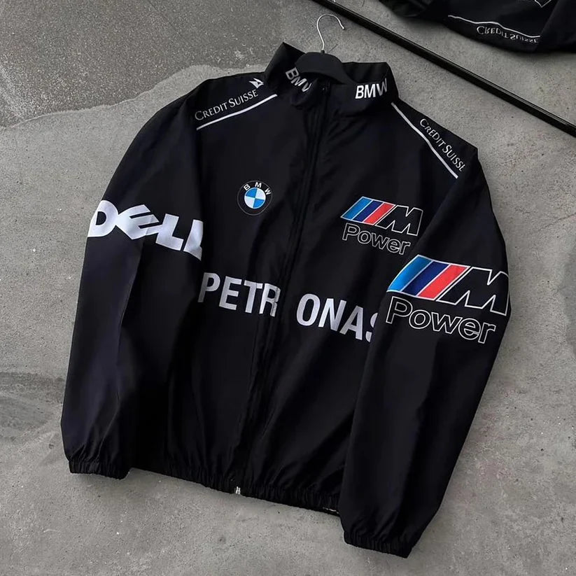 BMW Racing Jacket – Black Dynamic DTF Edition