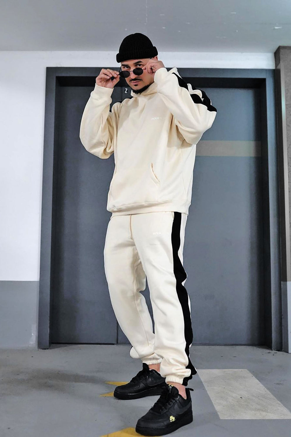 Streetline Fleece Co-ord Set – Athletic Fit with Side Stripes