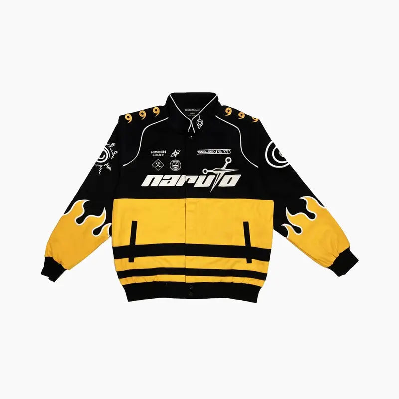 Naruto Uzumaki Flame Patch Jacket – Premium Anime Streetwear