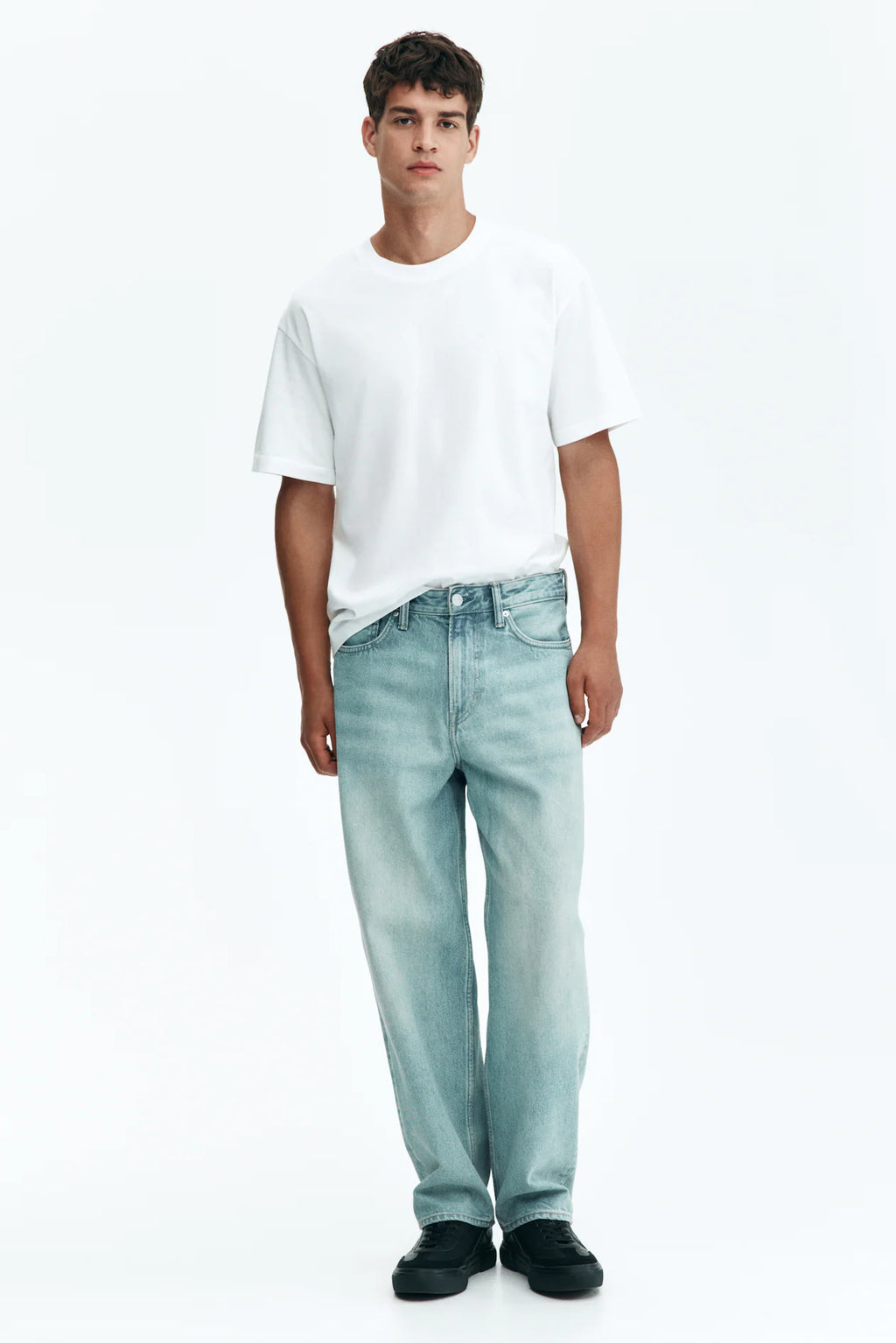 Classic Loose Fit Cotton T-Shirt – White