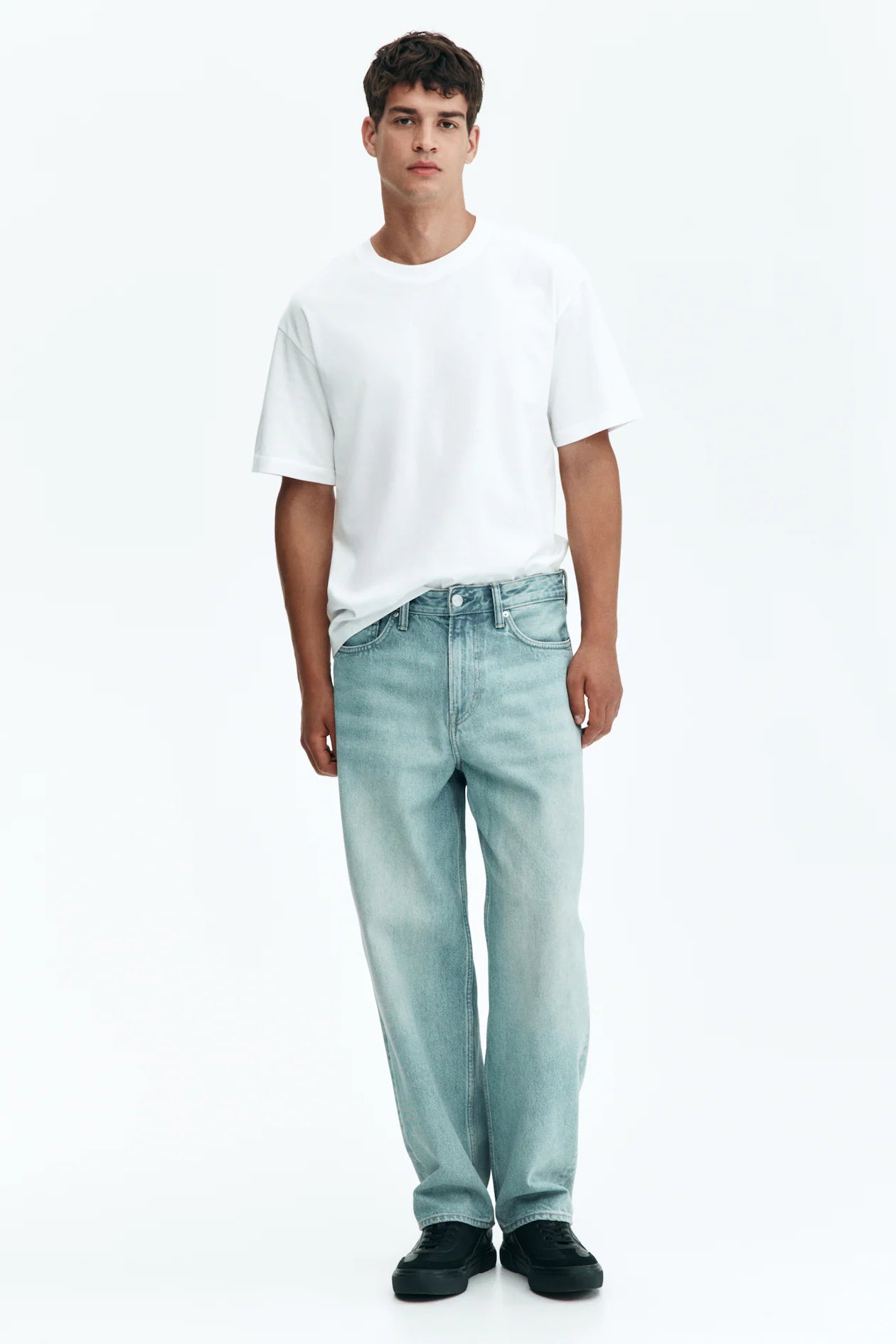 Classic Loose Fit Cotton T-Shirt – White